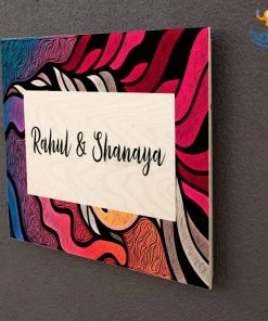 Chitra Chaya Personalized Abstract Name Plate | COD Not Available