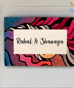 Chitra Chaya Personalized Abstract Name Plate | COD Not Available