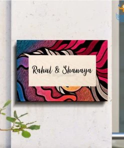 Chitra Chaya Personalized Abstract Name Plate | COD Not Available