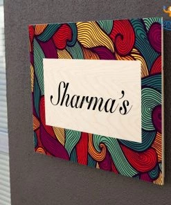 Chitra Chaya Personalized Contemporary Name Plate | COD Not Available