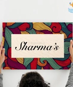Chitra Chaya Personalized Contemporary Name Plate | COD Not Available