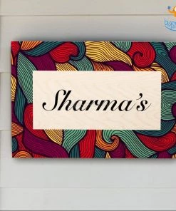Chitra Chaya Personalized Contemporary Name Plate | COD Not Available