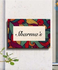 Chitra Chaya Personalized Contemporary Name Plate | COD Not Available