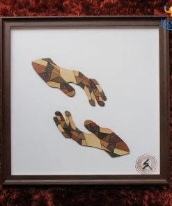 Shivam Chadha Studio Wooden Artwork Hands Of Rejuvenation - Contribute All Of It