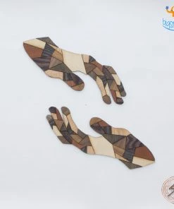 Shivam Chadha Studio Wooden Artwork Hands Of Rejuvenation - Contribute All Of It