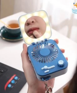 Bigsmall_hmk Sale Makeup Mirror With LED & Fan