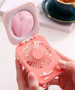 Bigsmall_hmk Sale Makeup Mirror With LED & Fan