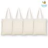EcoRight Eco-friendly Cotton Tote Bags - Set Of 4