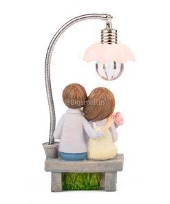 Big Daddy Couple On A Bench Table Lamp New