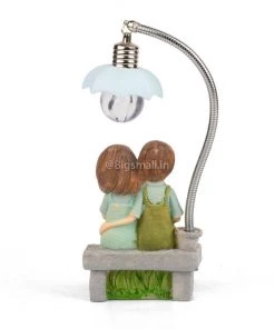 Big Daddy Couple On A Bench Table Lamp New