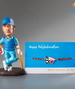 Bigsmall Cricket Rakhi Gift Set