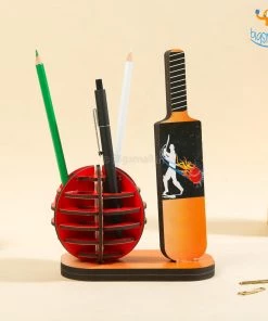 Ascetic Cricket Pen Stand Father's Day