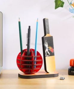 Ascetic Cricket Pen Stand Father's Day