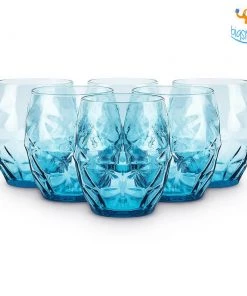 Devnow Sea Tint Whiskey Glasses - Set Of 6 Father's Day