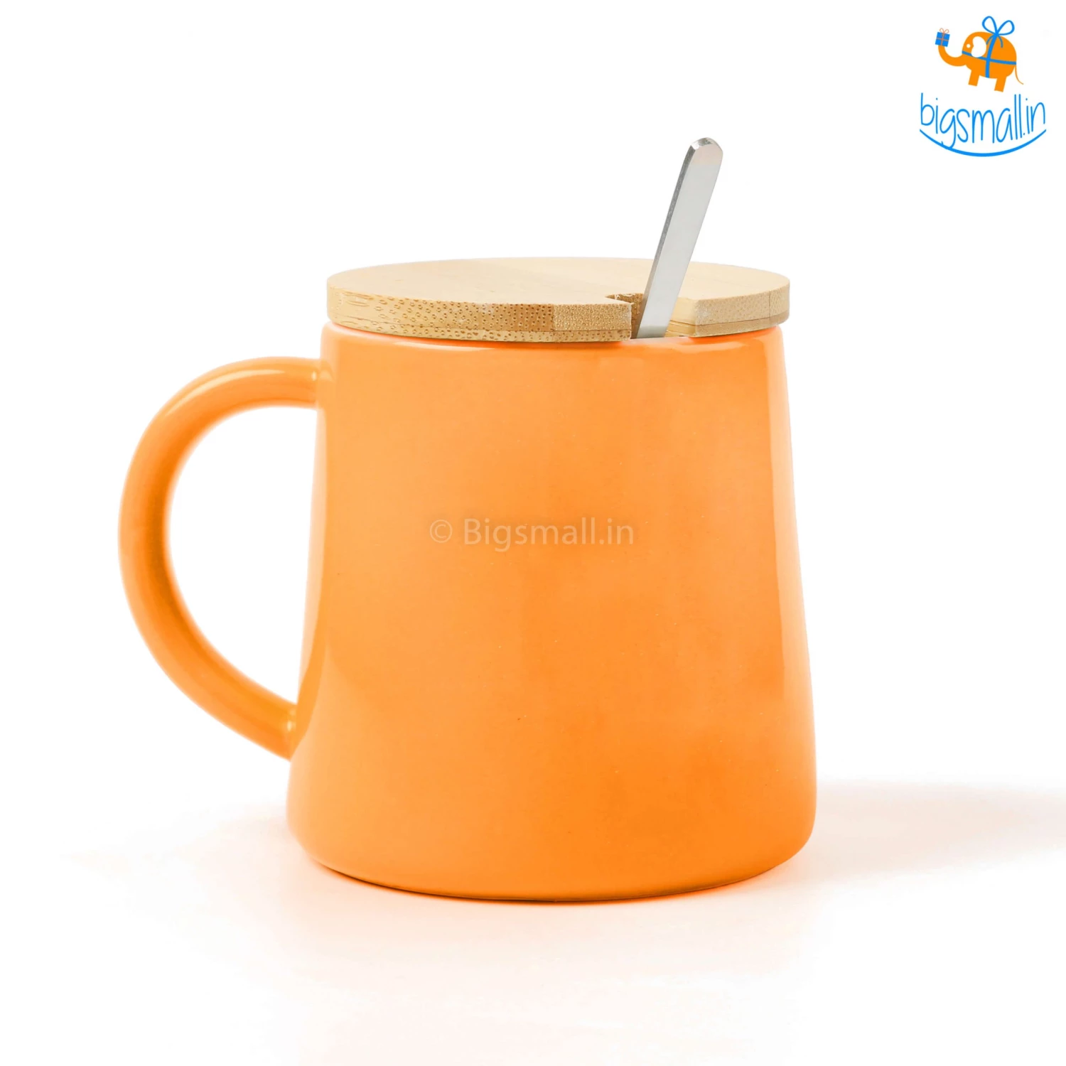 Bigsmall_hmk Cute Animal Themed Mug With Lid & Spoon Baby Shower Gifts