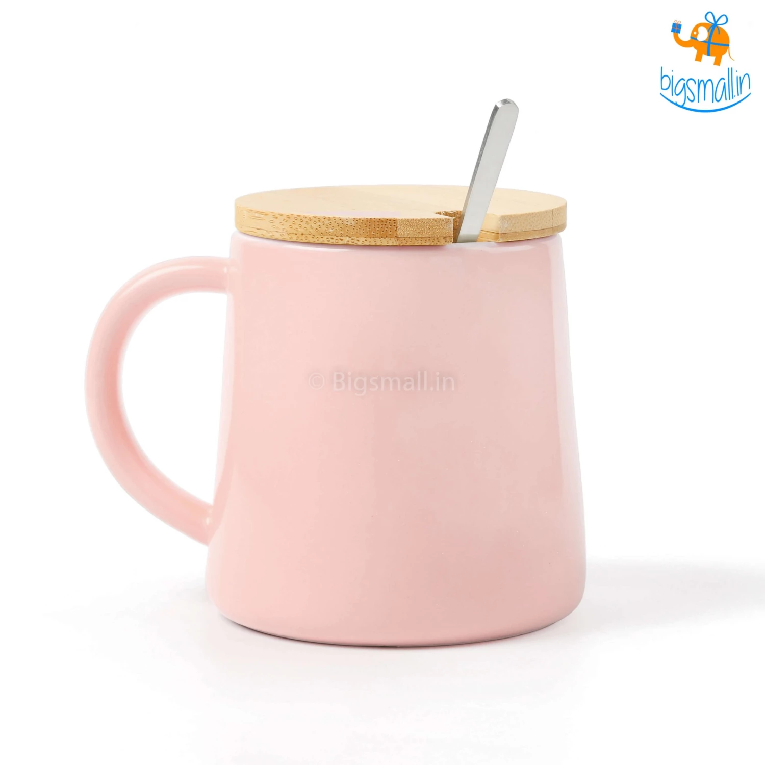 Bigsmall_hmk Cute Animal Themed Mug With Lid & Spoon Baby Shower Gifts