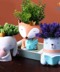 Bigsmall_hmk New Cute Animal Planter