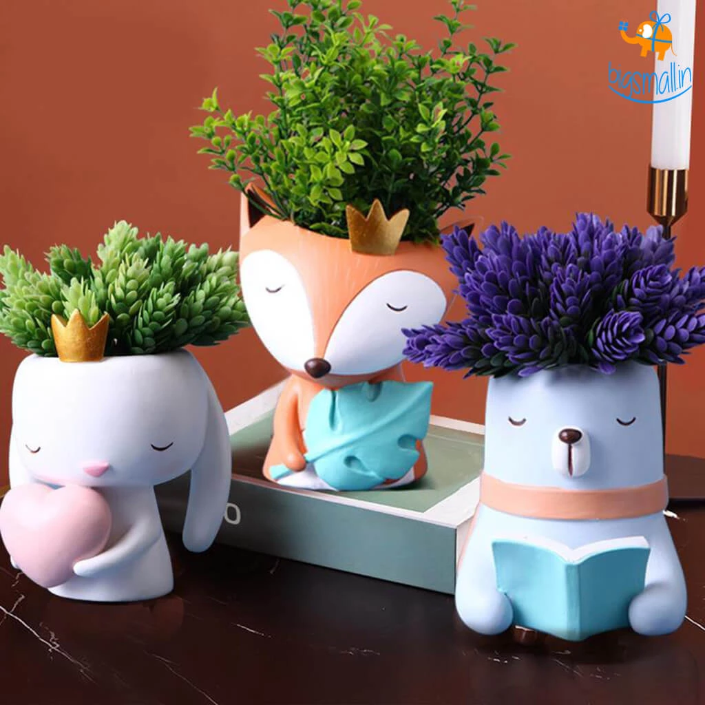 Bigsmall_hmk New Cute Animal Planter