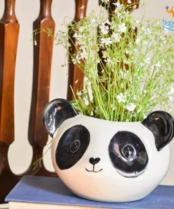 Hollyhock All Of It Panda Planter