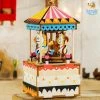 Dream Beans DIY Music Box Wooden Puzzle - Merry-Go-Round