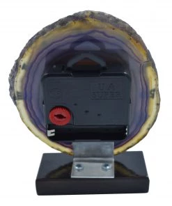 GOSWAMI Agate Cut-Slice Clock