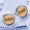 DesignWesign Father's Day Dad Wooden Cufflinks