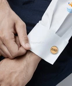 DesignWesign Father's Day Dad Wooden Cufflinks
