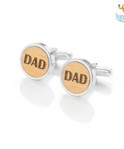 DesignWesign Father's Day Dad Wooden Cufflinks