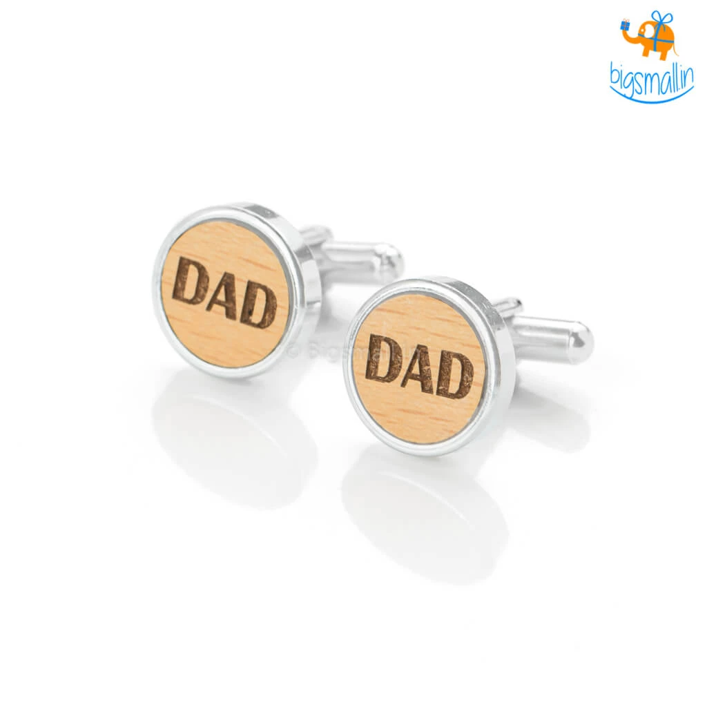 DesignWesign Father's Day Dad Wooden Cufflinks