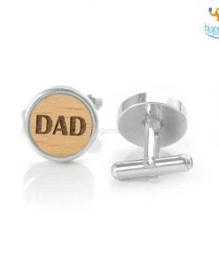 DesignWesign Father's Day Dad Wooden Cufflinks