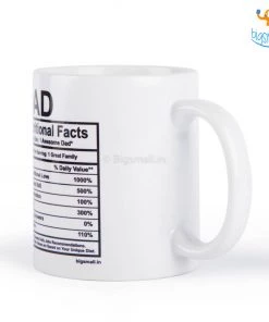 Pin It Up Father's Day Dad Nutritional Facts Mug