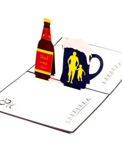 VinnyC Daddy Beer Pop Up Card