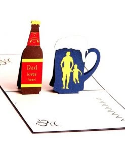 VinnyC Daddy Beer Pop Up Card