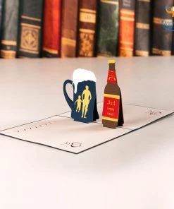 VinnyC Daddy Beer Pop Up Card