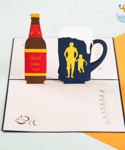 VinnyC Daddy Beer Pop Up Card