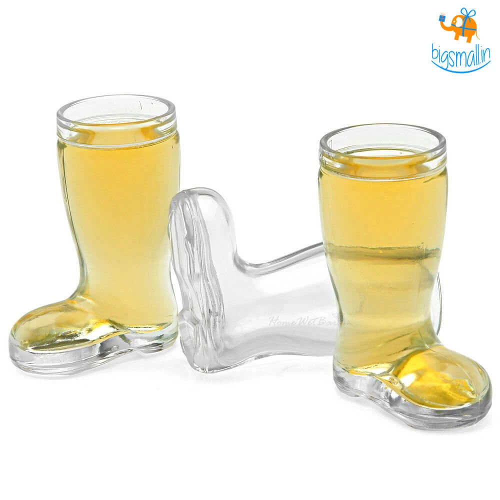 Akshay Mumbai Importer Boot Shot Glasses - Set Of 4 All Of It