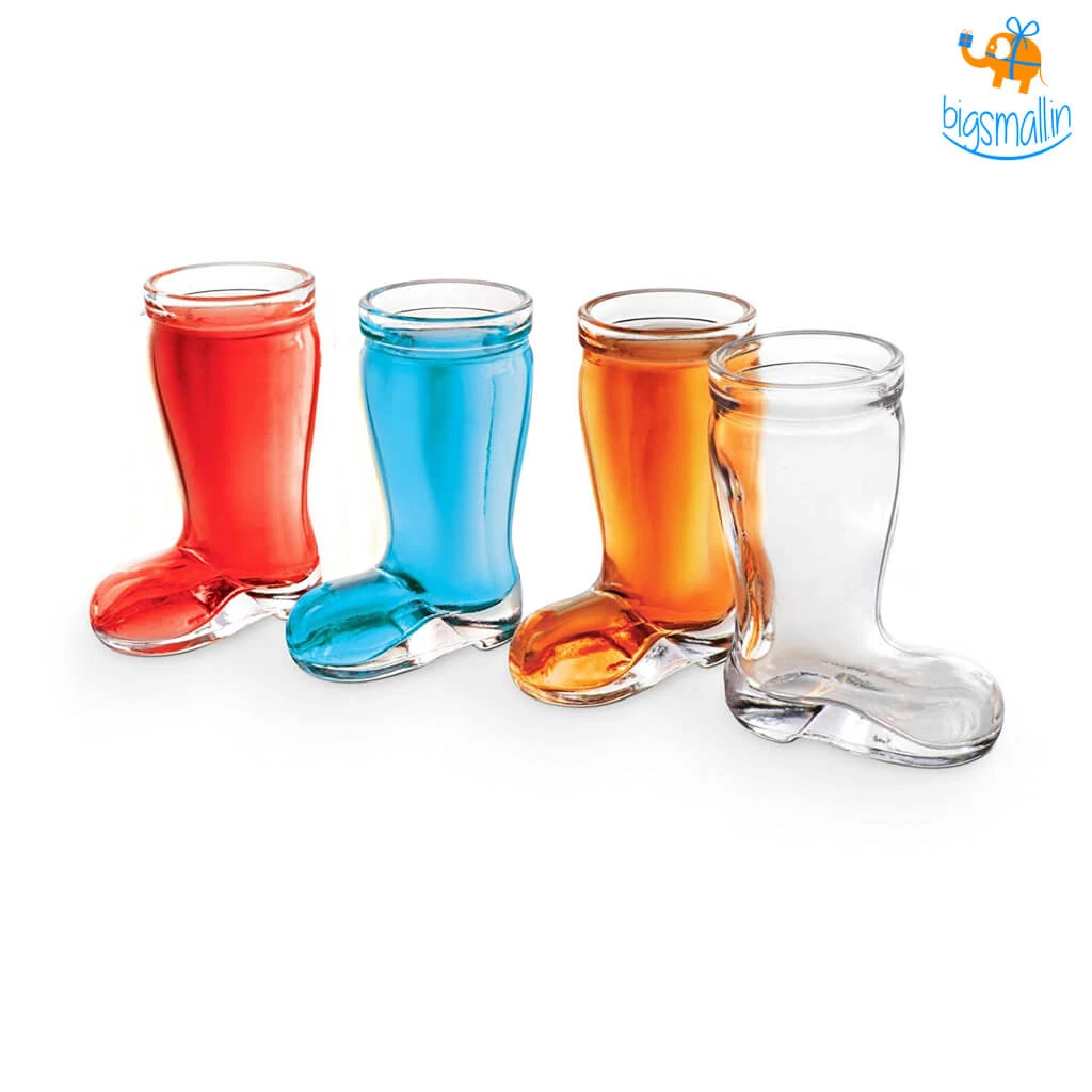 Akshay Mumbai Importer Boot Shot Glasses - Set Of 4 All Of It
