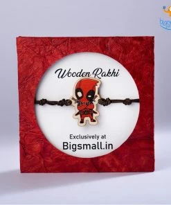 Bigsmall_cc Deadpool Wooden Rakhi