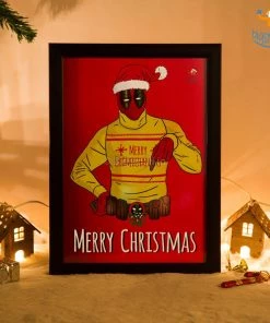 Krita & Penna All Of It Deadpool Christmas Poster With Frame