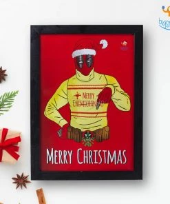 Krita & Penna All Of It Deadpool Christmas Poster With Frame