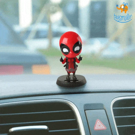 Bigsmall_hmk Deadpool Solar Powered Bobblehead