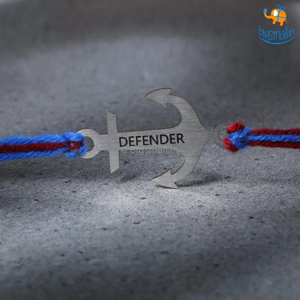 DesignWesign Defender Bro Rakhi Keychain All Of It