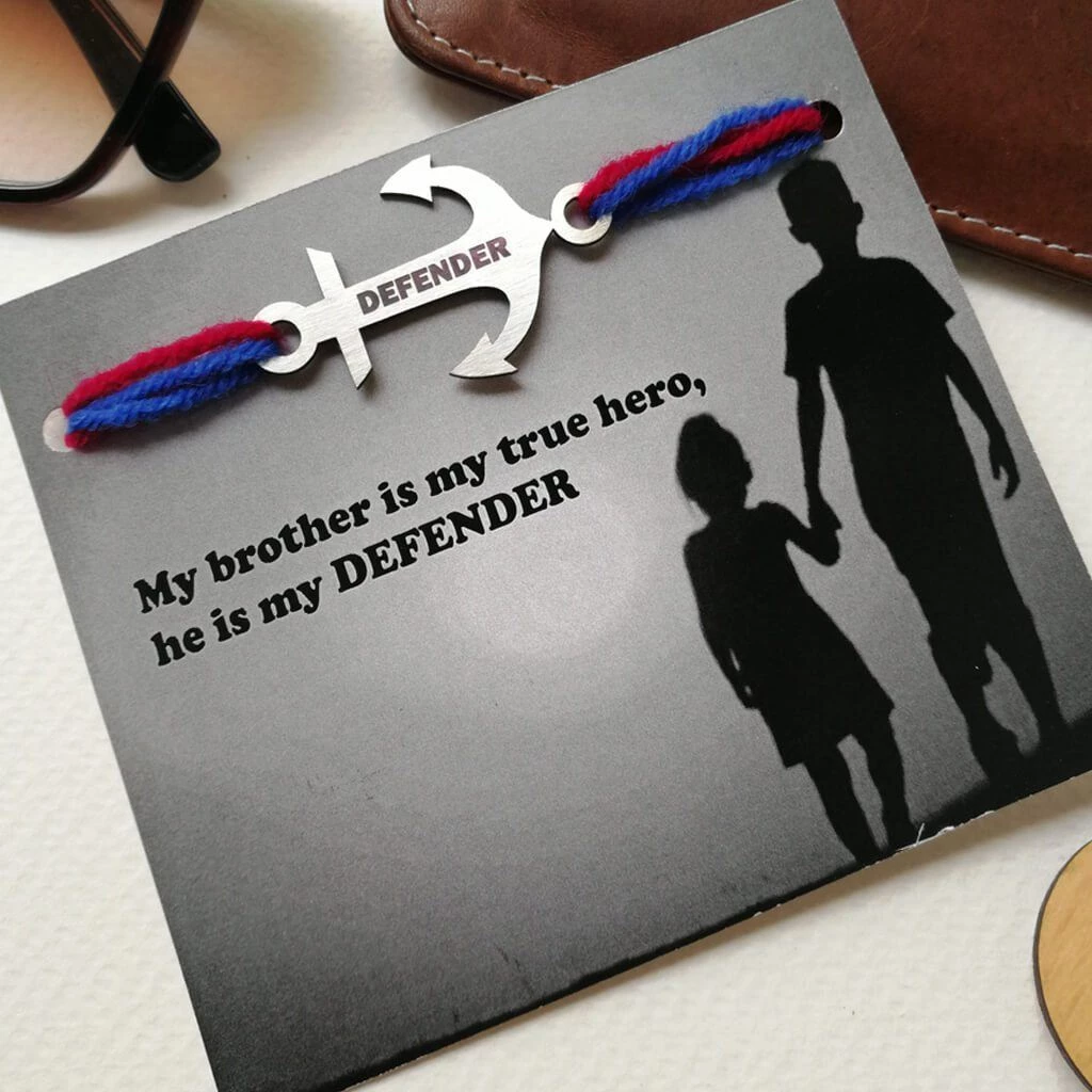 DesignWesign Defender Bro Rakhi Keychain All Of It