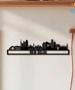 Bigsmall_cc All Of It Delhi Skyline Wall Hanging