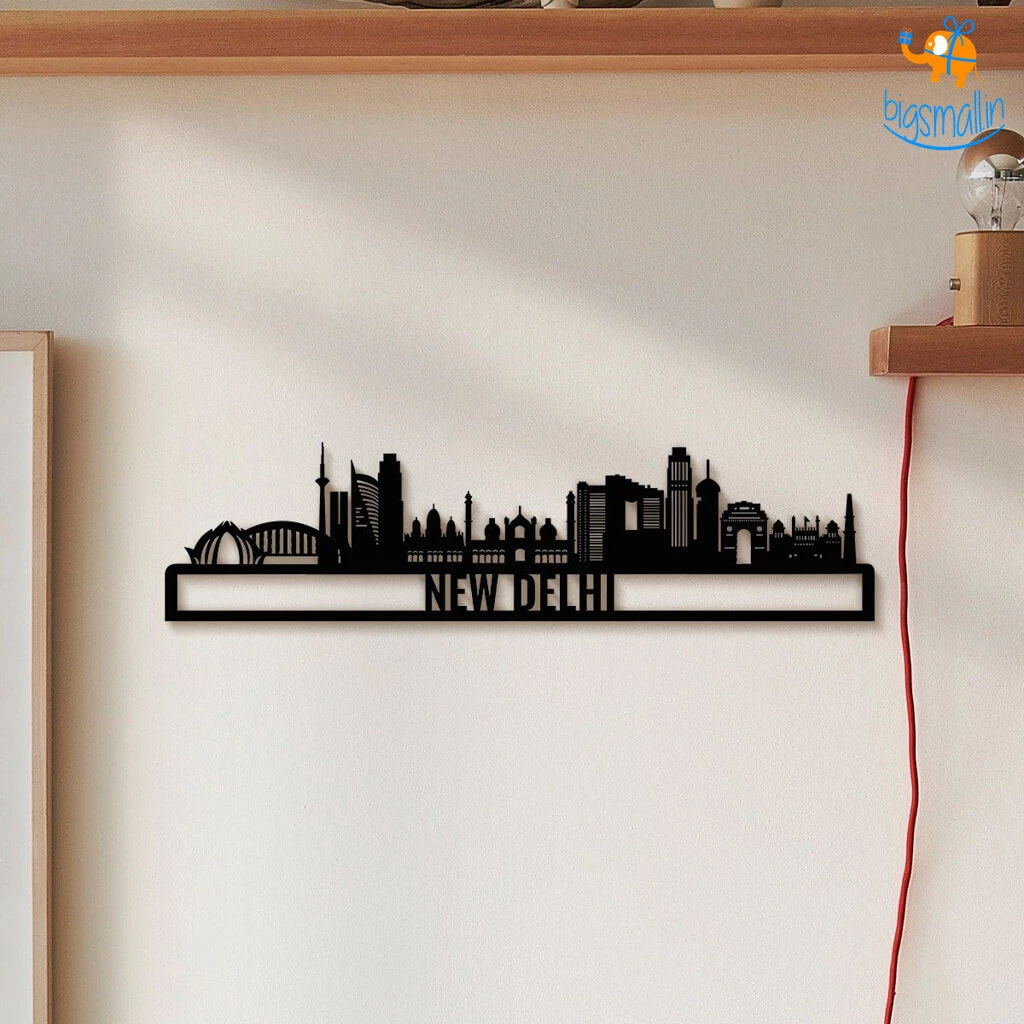 Bigsmall_cc All Of It Delhi Skyline Wall Hanging