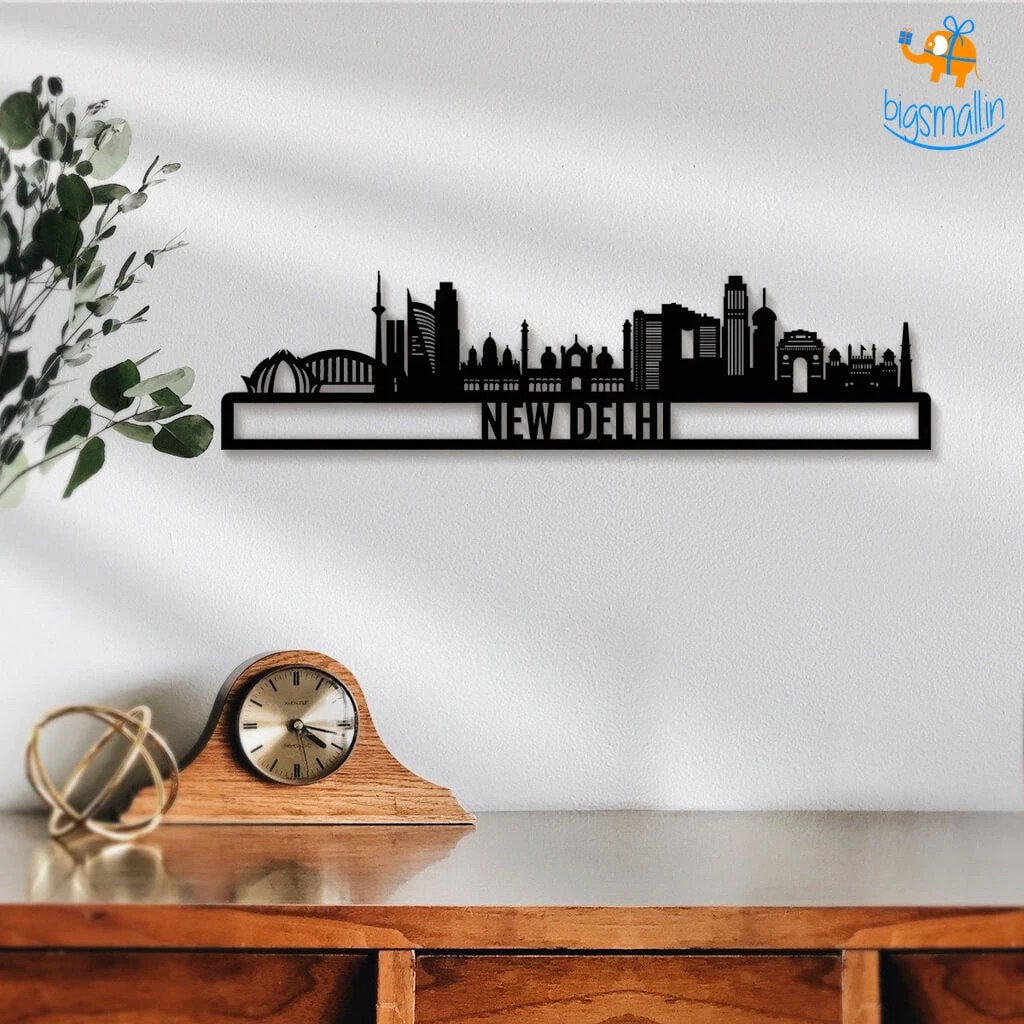 Bigsmall_cc All Of It Delhi Skyline Wall Hanging