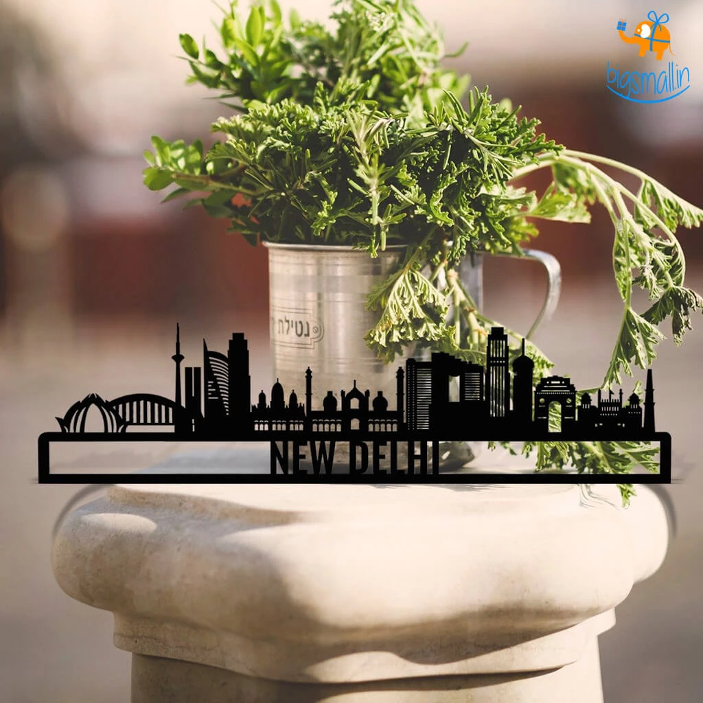 Bigsmall_cc All Of It Delhi Skyline Wall Hanging