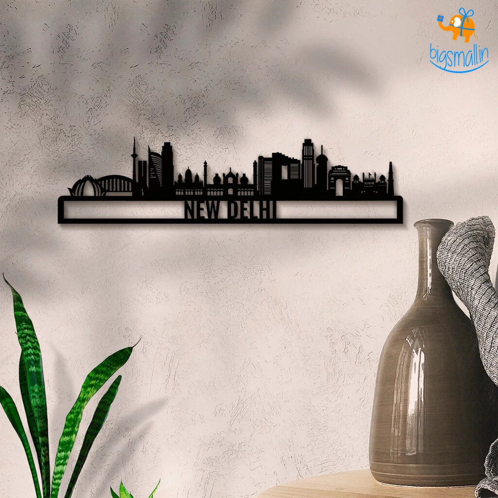Bigsmall_cc All Of It Delhi Skyline Wall Hanging