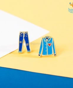 Krita & Penna Denim Love Gold Plated Earrings