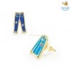 Krita & Penna Denim Love Gold Plated Earrings